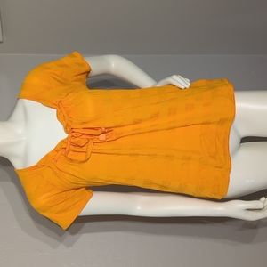 Adidas by Stella McCartney Striped Scoop Neck Cinched Top